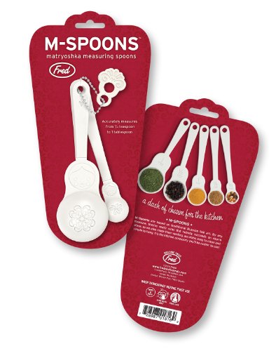 Genuine Fred Colheres de medição Matryoshka M-SPOONS, conjunto de 5