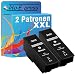 Produktbild Tito-Express ProSerie 2er Set Patronen kompatibel mit Epson 33XL T3351 mit 25ml Black XXL-Inhalt XP-640 XP-900 XP-645 XP-640 XP-540 XP-7100 XP-630 XP-635 XP-830 XP-630 XP-530