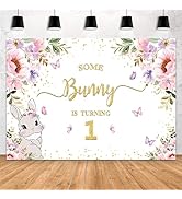 Oh Deer It's A Girl Baby Shower Backdrop - 7x5ft Pink Floral Woodland Theme Photo Background