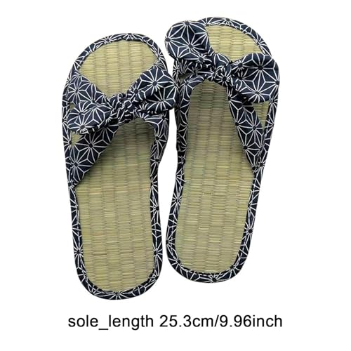 Slides Flip-flops Lightweight Comfortable EVA Moisture Absorbent Breathable Uneven Knots Practical Open Toe Sandals for Yard, 25.3cm3