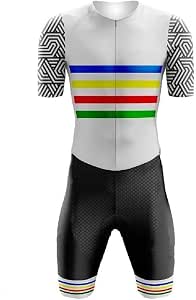 Combinaison Triathlon Homme - Cuissard 3D Gel Respirant Speedsuit Cyclisme VTT Jersey Séchage Rapide