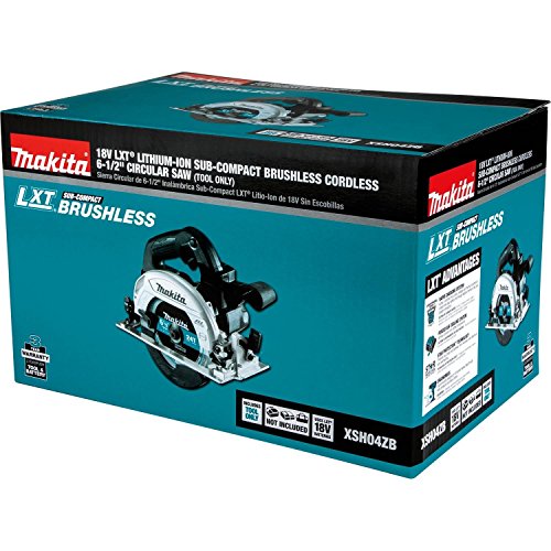 Makita XSH04ZB 18V LXT Lithium-Ion Sub-Compact Brushless Cordless 6-1/2” Circular Saw, Tool Only