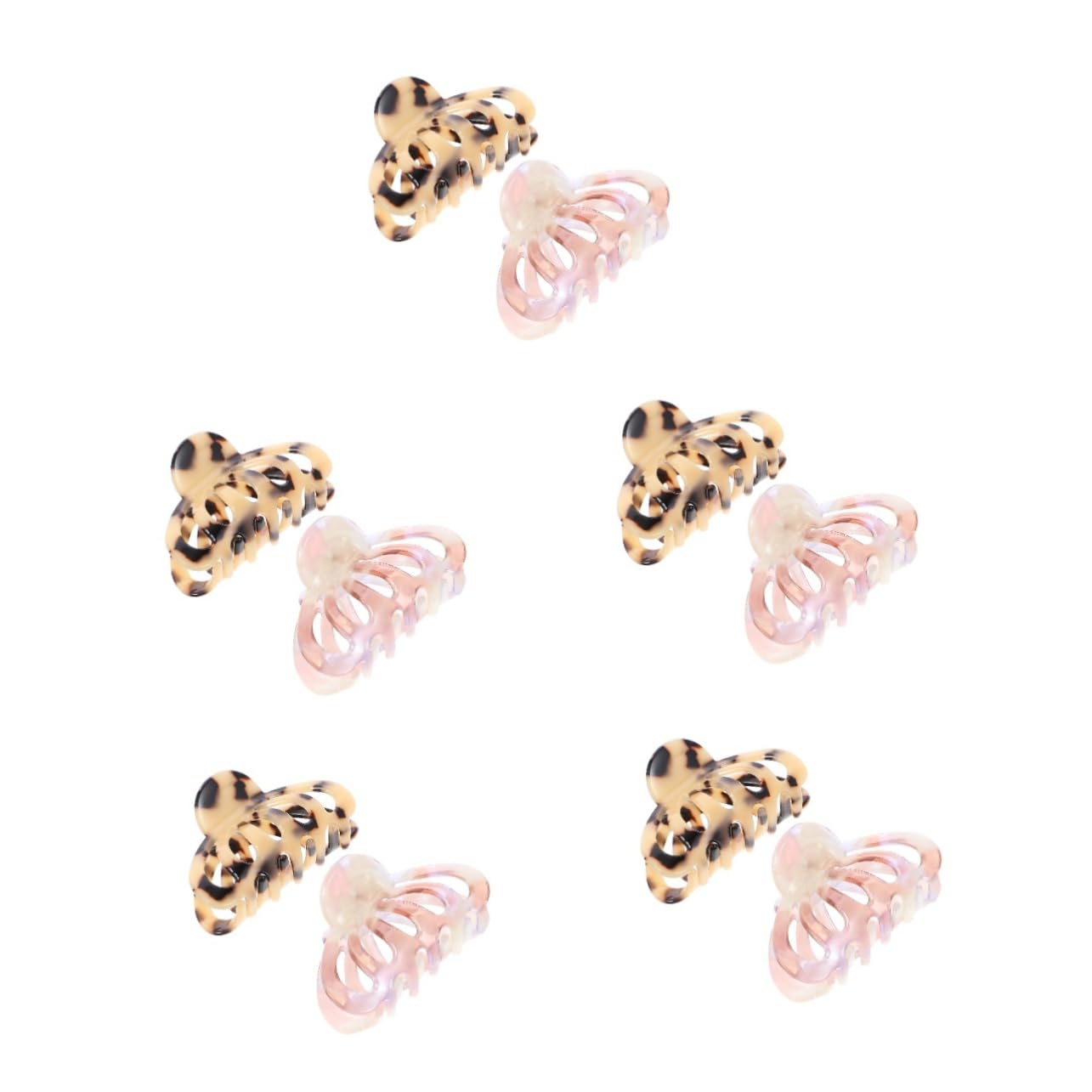 MAGICLULU 10 Piezas Pinza para el cabello pinzas para el pelo de la mandíbula pinzas de garra para el cabello hair clips horquillas moño tiara pinzas de cabello abrazadera de garra de mujer
