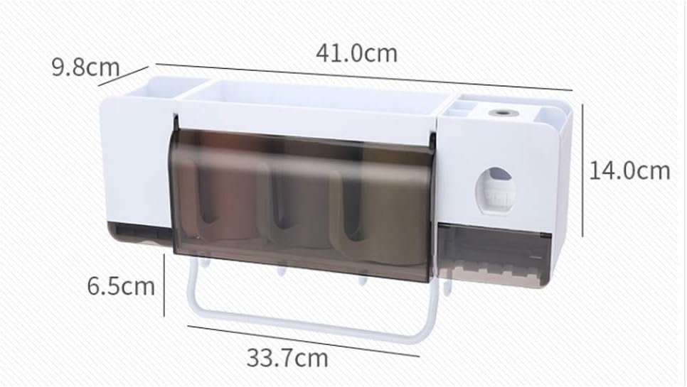 Tooth Cup Holder for Wall Mounted Bathroom Stand, Multi Function Toothbrush Holder Mouthwash Cup Set, for Bathroom
