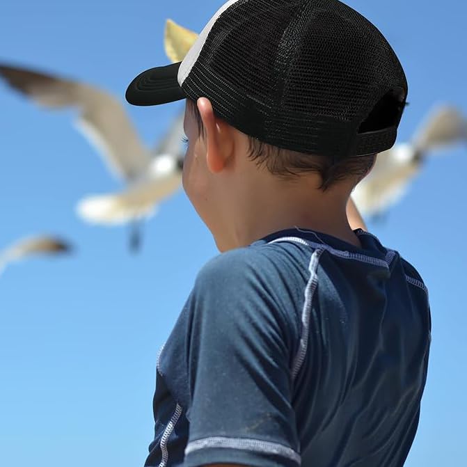 Adjustable Boy and Girls Mesh Baseball Caps Kids Truckers Hats Toddler Snapback Hat Children Sun Protection Hat - Image 6