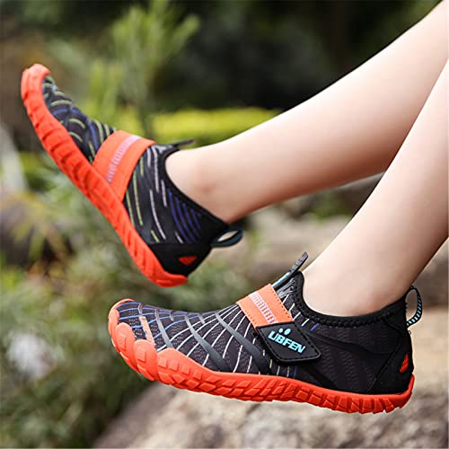 Image of UBFEN Kids Water Shoes for Boys Girls Quick-Dry Swim Aqua Socks | Lightweight, Barefoot-style, Perfect for Water parks, Beach, Pool, Kayak, Creek Hiking, Camping, Toddler, Little Kid, Big Kid