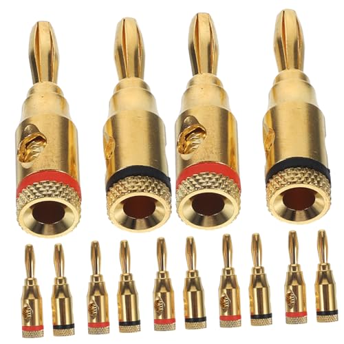 Conectores banana ARTIBETTER premium con acabado chapado en oro de alta conductividad