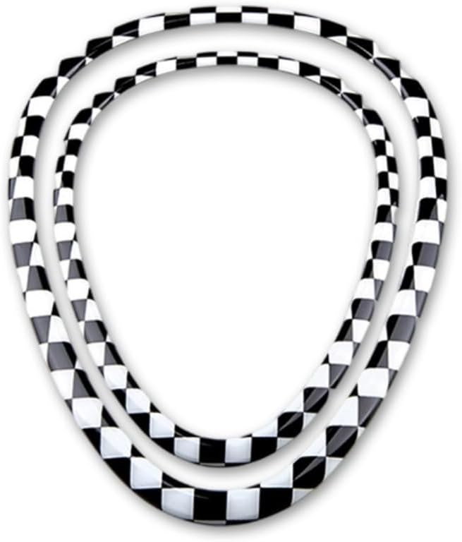 Car Air Outlet Vent Cover Shell Exterior Decorative Trim Sticker Compatible with MINI Cooper F Series F55 Hardtop F56 Hatchback 2014+ (Gray Jack)