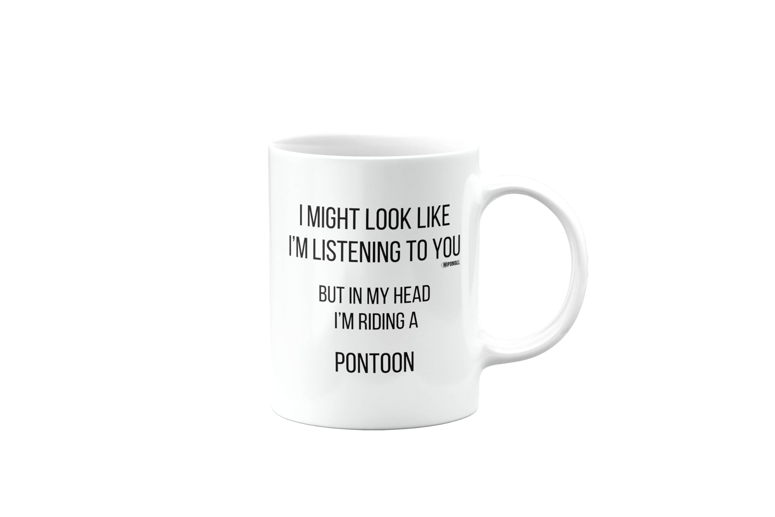 Pontoon, Birthday Gifts for Men or Women or Bestfriend, Funny Mug, Joke, Gag or Silly, Gift for Someone who Loves, Secret Santa, Presents for Christmas, I'm Riding, mm-CA_231_119