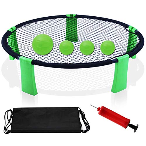 YourPartner Volleyball Spike Outdoor Game for Beach, Lawn, Green