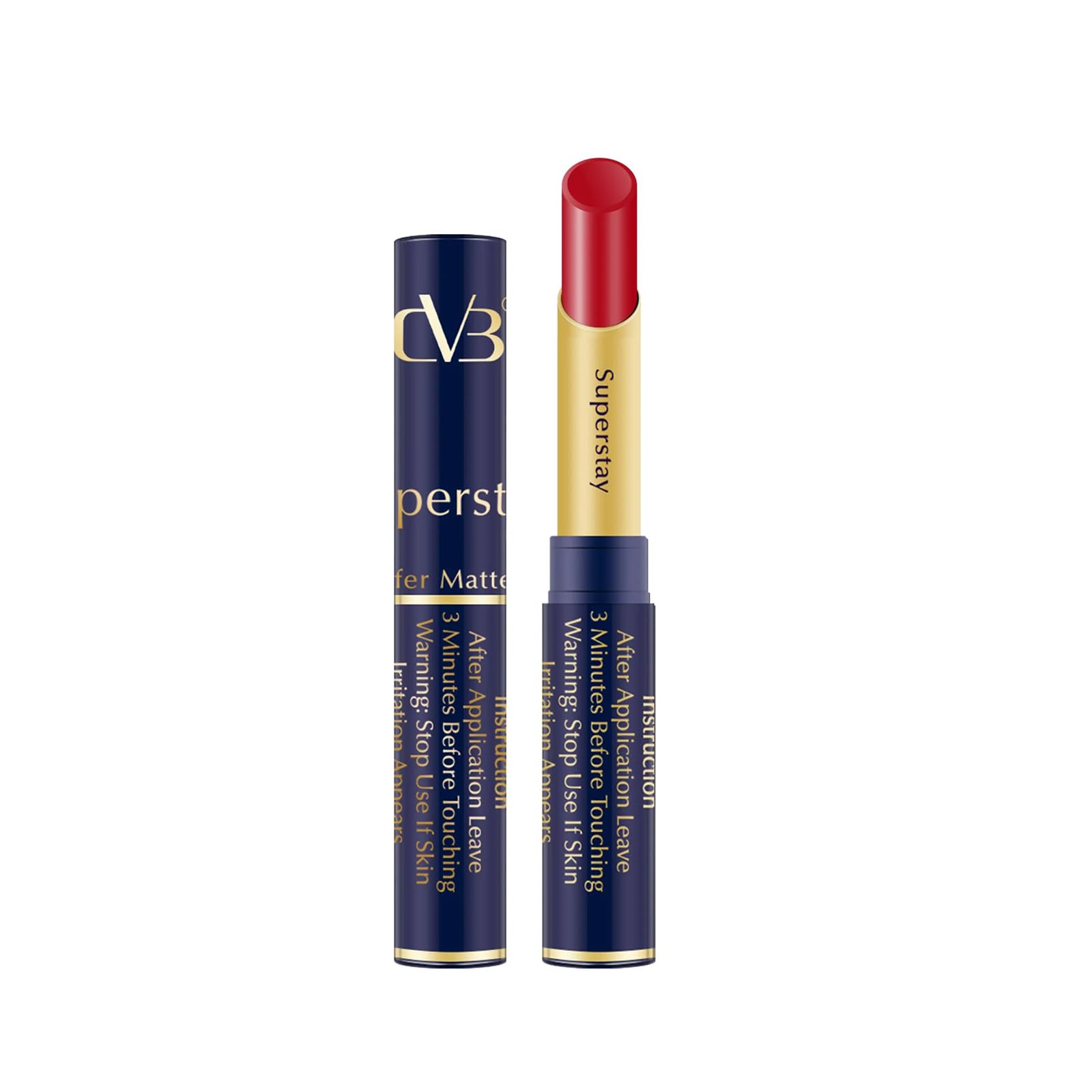 CVB SuperStay Matte Lipstick – No Transfer, Waterproof, Smudge-Proof & Full-Pigmented Lip Colour | Long-Lasting Lipstick for All Skin Tones, Shade: Pure Red-image-11