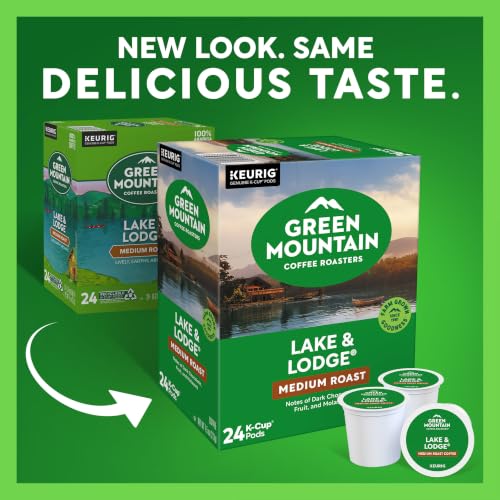 Image of Green Mountain Coffee Roasters, Medium Roast, Keurig Single-Serve K-Cup Pods, Lake and Lodge Coffee, 96 Count