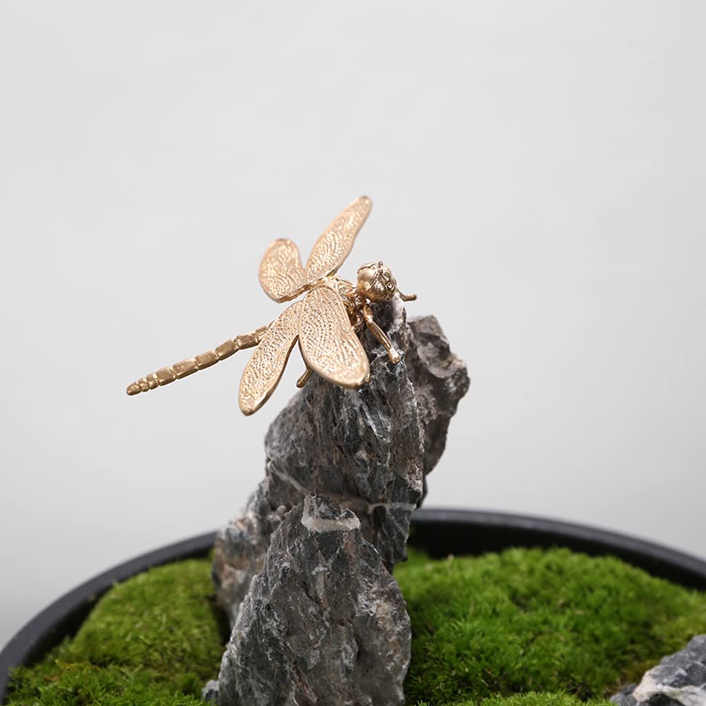 Home Piante finte Pianta Artificiale da Interno Muschio Pianta Verde Rocciosa Micro-Paesaggio Adatto per la casa Decorazioni in Vaso da Tavolo Bonsai Artificiale Decorazione (Colo