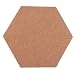 Produktbild 1 Stück Hexagon Korkplatten für Diy Untersetzer, Kork Platten Quadrate, Korkfliesen, Korkmatte, Mini Wandkork Platte Für Fotowand Diy