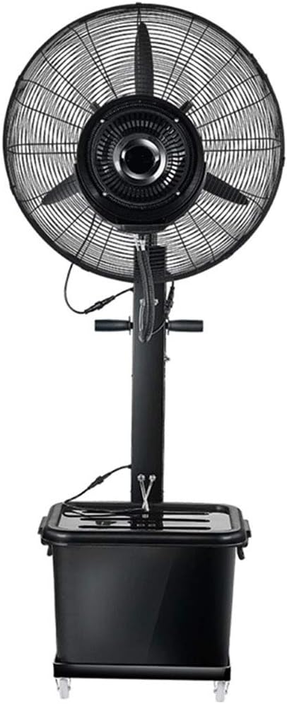 Ventiladores de pedestal Ventilador Oscilante de Pie Oscilante Negro - Ventilador Oscilante Turbo Silence, para Enfriamiento Rápido | Ventiladores de humidificación con spray de pedestal en la ofici