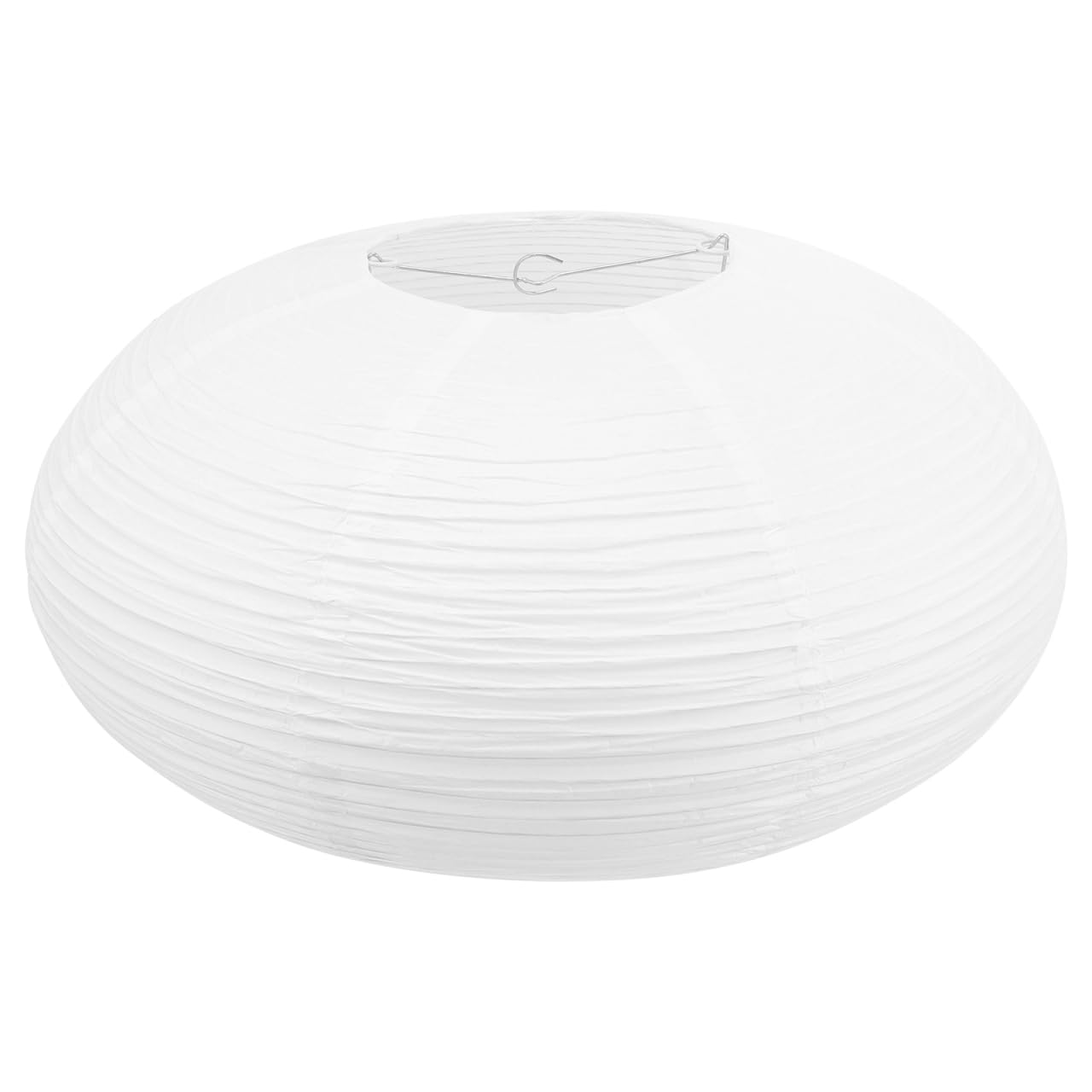 Roleader White Oval Paper Lanterns Lampshade, Chinese Japanese Ceiling Lamp Shade Pendant Light Cover for Wedding Birthday Party DIY Craft