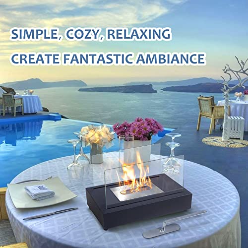 Skypatio Upgrade Portable Table Top Fire Pit, Smores Maker Tabletop Fireplace With Flame Snuffer For Patio Or Indoor #TOP6