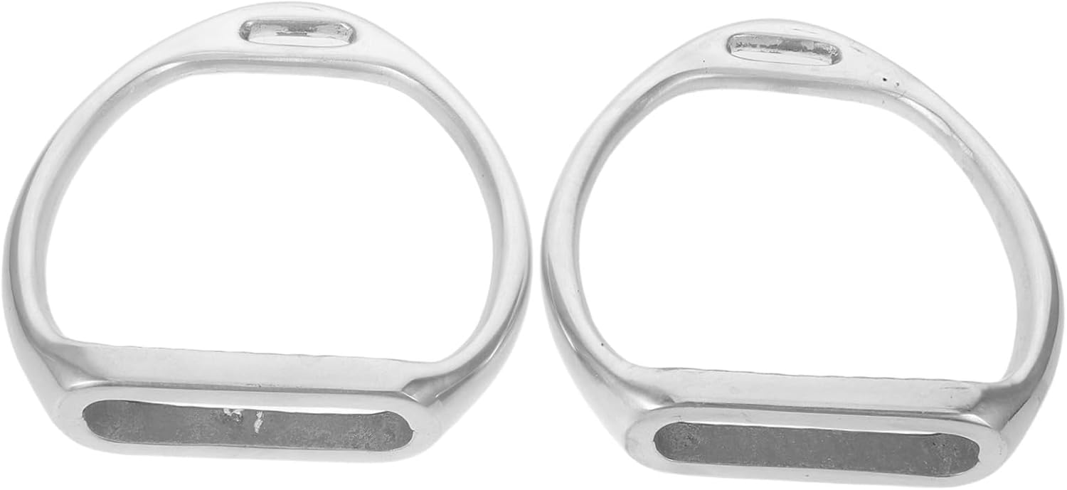 MAGICLULU High Strength Aluminum Equestrian Stirrup with Anti-Slip Texture, Lightweight Saddle Attachment for Horse Riding, Reducing Fatigue and Enhancing Coordination in Equestrian