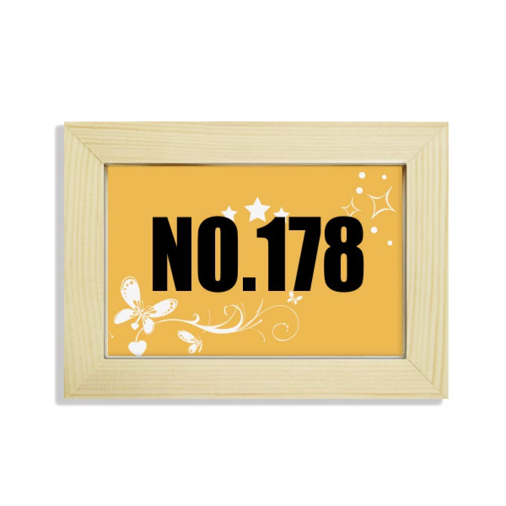 Marco de Fotos Suerte no.178 Evita Caídas Pintura de Madera Estable para Nombre y Flores