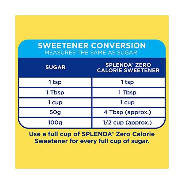 Splenda No Calorie Sweetener, Granulated, 550g Riesenpackung Süßstoff zum Backen und Kochen - aus USA – Bild 8