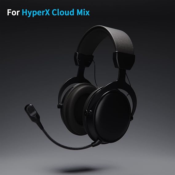 Cublilux TRS Mic Replacement for HyperX - Cloud Mix Gaming Headsets - Crystal Clear Audio, Noise Cancelling, Adjustable Arm - Enhance Your Gaming and Streaming Audio Experience-6.5inch