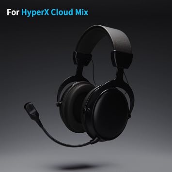 Cublilux TRS Mic Replacement for HyperX - Cloud Mix Gaming Headsets - Crystal Clear Audio, Noise Cancelling, Adjustable Arm - Enhance Your Gaming and Streaming Audio Experience-6.5inch
