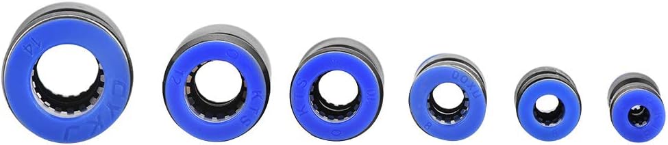 35Pcs Od 4/6/8/10/12/14/16Mm Hose Pneumatic Straight Connector Simple Installation, 10Mm Push Fit Straight Connector Raccordo Per Tubo 16 360 Degree Rotation, Pneumatic Straight Connector 14, High