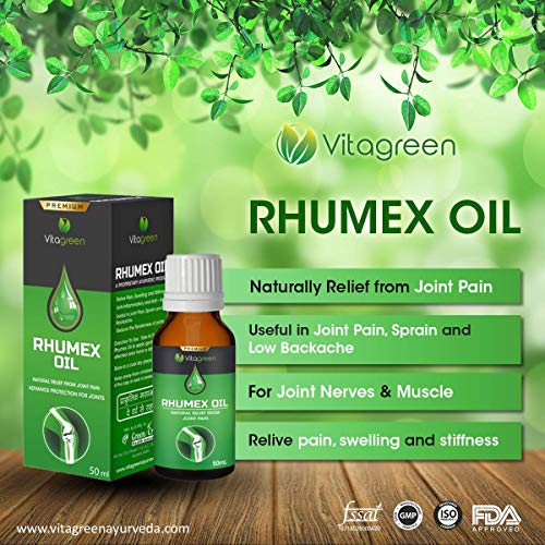 Image of VitaWin Rhumex Ayurvedic Massage Oil 50ml | Herbal Oil for Joint, Muscle & Mobility Support | Traditional Ayurvedic Wellness Formula | External Application