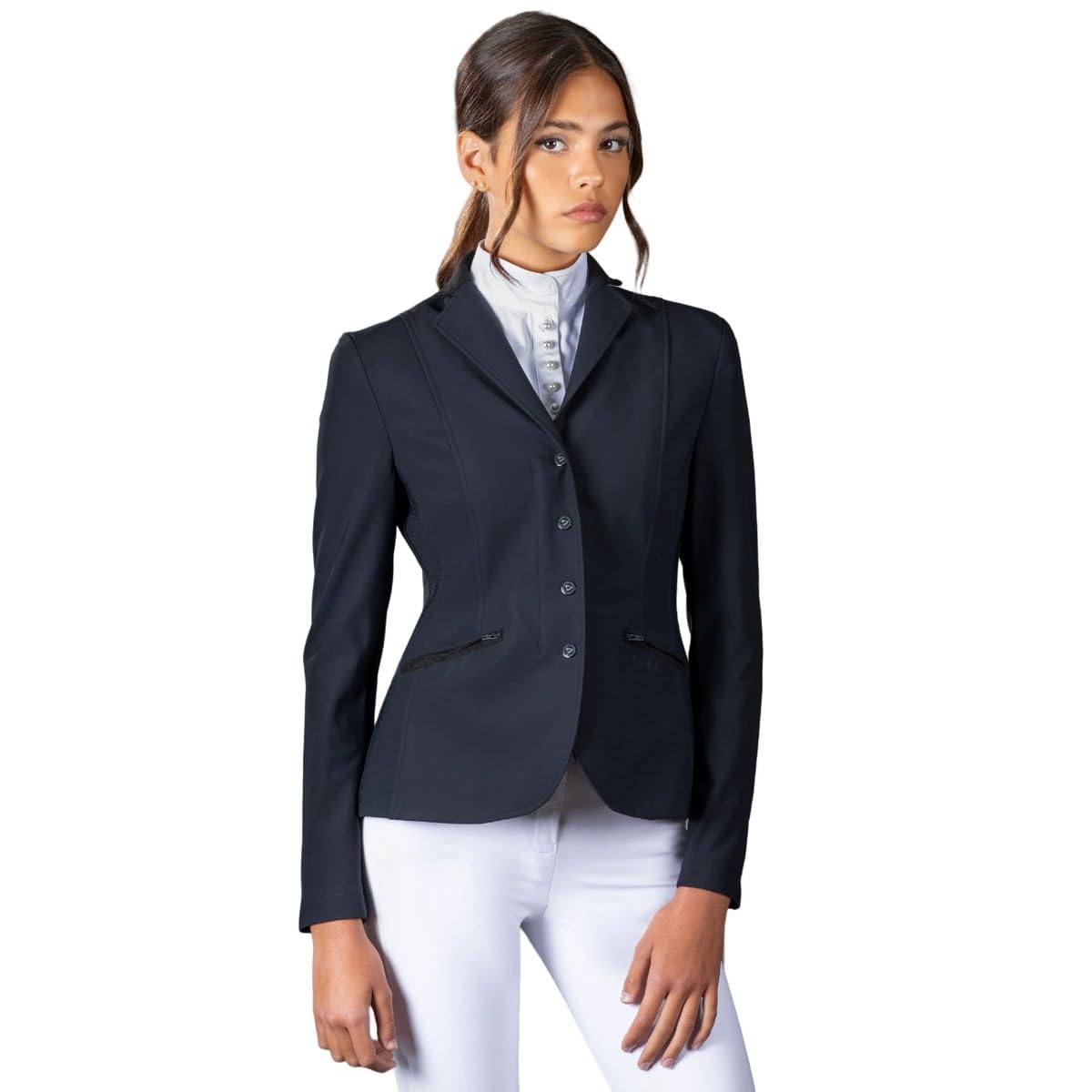 Aubrion - Chaqueta de Equitación Brixton para Mujer (36 in / 91 cm) (Storm)
