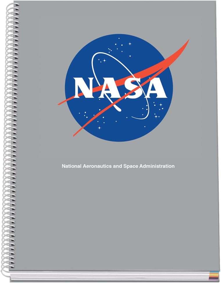 DOHE - A4 Squared Notebook - Spiral Binding, 100 Sheets of 90 g/m², 5 mm Square, Hardcover, NASA Grey, School Supplies FSC Mix AEN-COC-000243 - Grey