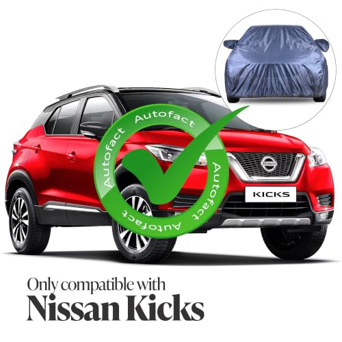 Image of Autofact Car Cover for Nissan Kicks | Water-Resistant Car Body Cover | All Weather Light-Weight Triple-Stitched Outdoor Shield with UV Protection, Dustproof & Heat-Resistant
