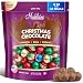 Madelaine Solid Premium Milk Chocolate Christmas Ornament Balls (1/2 LB) Holiday Chocolate Candy Individually Wrapped In Reminiscent Of Miniature Ornaments Italian Foils.