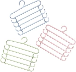 Cabilock 3pcs Multi Layer Clothes Hanger Jeans Hangers Towel Hanger Jean Hangers Trousers Hanging Racks Hangers Space Saving Scarf Organizer Wardrobe Pants Organizers Towels Hanging Racks