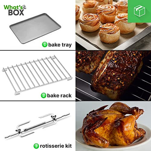 Nutrichef Multi-Functional Dual Oven Cooker, Toaster, Broiler Roast And Rotisserie Convection Cooking Ready, Large 42 Qt Capacity Dual Tier Oven, For Kitchen Table Or Countertop Use - 1780 Watts #TOP1