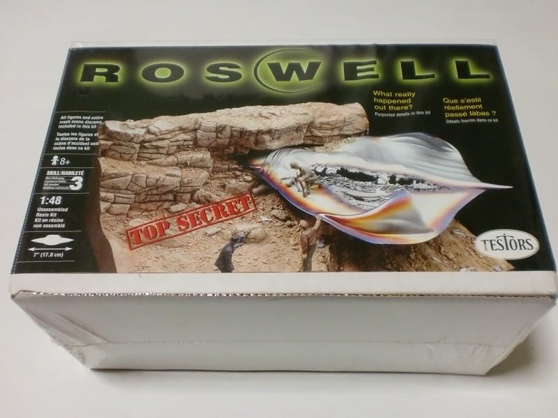 テスター 1/48 ロズウェル UFO 未確認飛行物体 宇宙人グレイ 墜落事件 