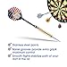 UZOPI 15 Packs Steel Tip Darts 18 Grams with Dart Sharpener and 3 Extra Flights, Aluminum Shafts & Brass Barrels, Levels in Every Rec Room, Man Cave, Bar and Game Room