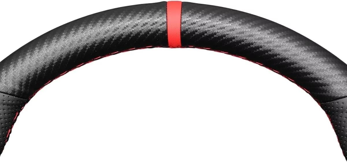 Loncky Carbon Fiber Leather Custom Steering Wheel Cover for Toyota Land Cruiser 2008-2015 / Tundra 2007 2008 2009 2010 2011 2012 2013/ Sequoia 2008 2009 2010 2011 2012 2013 Accessories