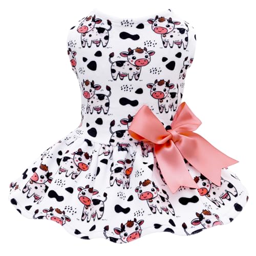 CuteBone Velvet Dog Dresses for Small Dogs, Stylish & Soft Fabric, Comfortable Fit for Everyday Wear, Perfect for Special Occasions NCVA25M by CuteBone - Used condition - US$12.45