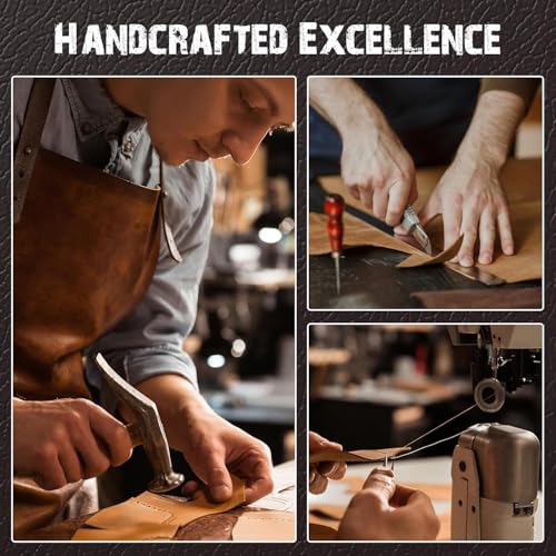 Vintage Handmade Leather Wallet, Multifunctional Compact Wallet for Men, Slim Minimalist Wallets, Built-In Pen Slot, Holds 4-12 Cards + Cash, for Daily Commuting, Business, Travel (1PC)2