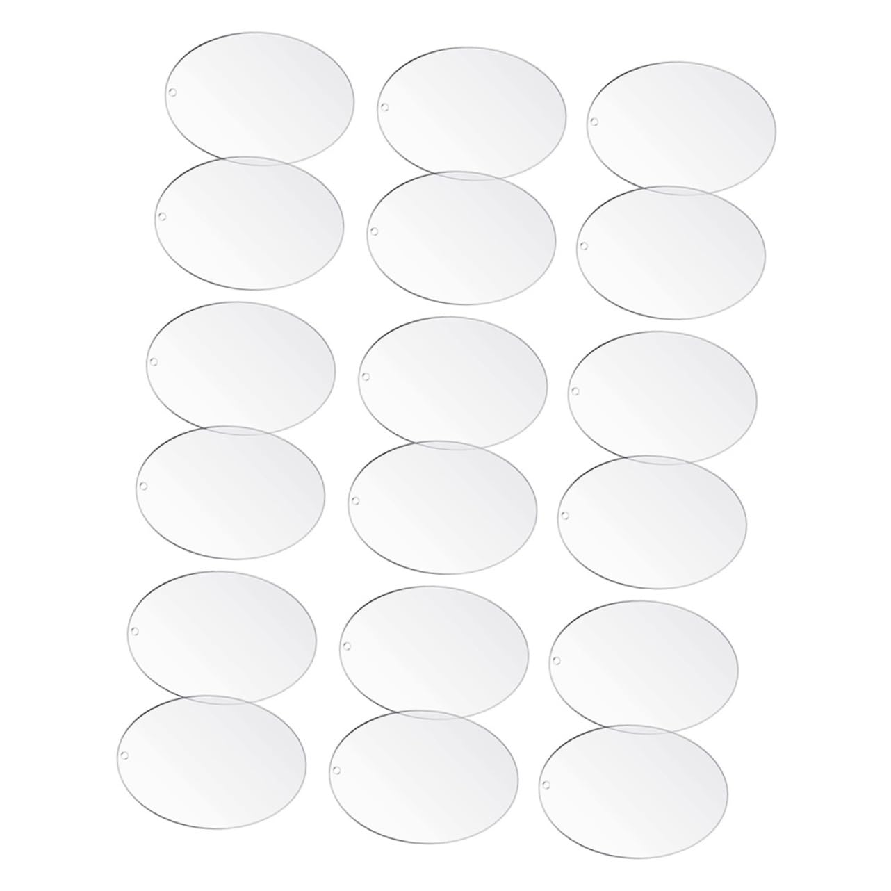 Lurrose 5 Set Portachiavi in ​​Acrilico Portachiave Portachiavi da Appendere Multi Attrezzo Portachiavi A Scomparsa Chiaro Portachiavi A Trasferimento Termico 30 Pezzi * 5