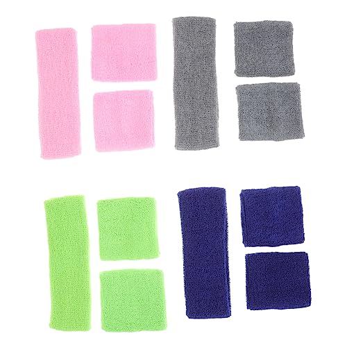 Bandeau Sport Élastique pour Garçon et Fille : Lot de 4 Bandeaux Anti-Transpiration