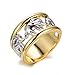 Rongxing Jewelry Elephant Animal Rings Women's Band Yellow Gold Filled Size 9 Wedding
