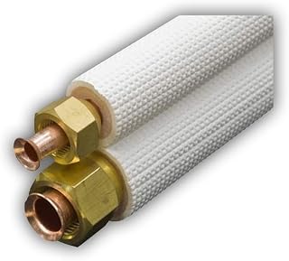 FS235 Air Conditioning Pipe Cooling Complete Kit Insulated Double Length 5 m Diameter 1/4 Inch x 3/8 Inch + Flare Fittings