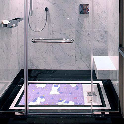 Tapis de douche antidérapant licorne pour baignoire enfant lavable - 6