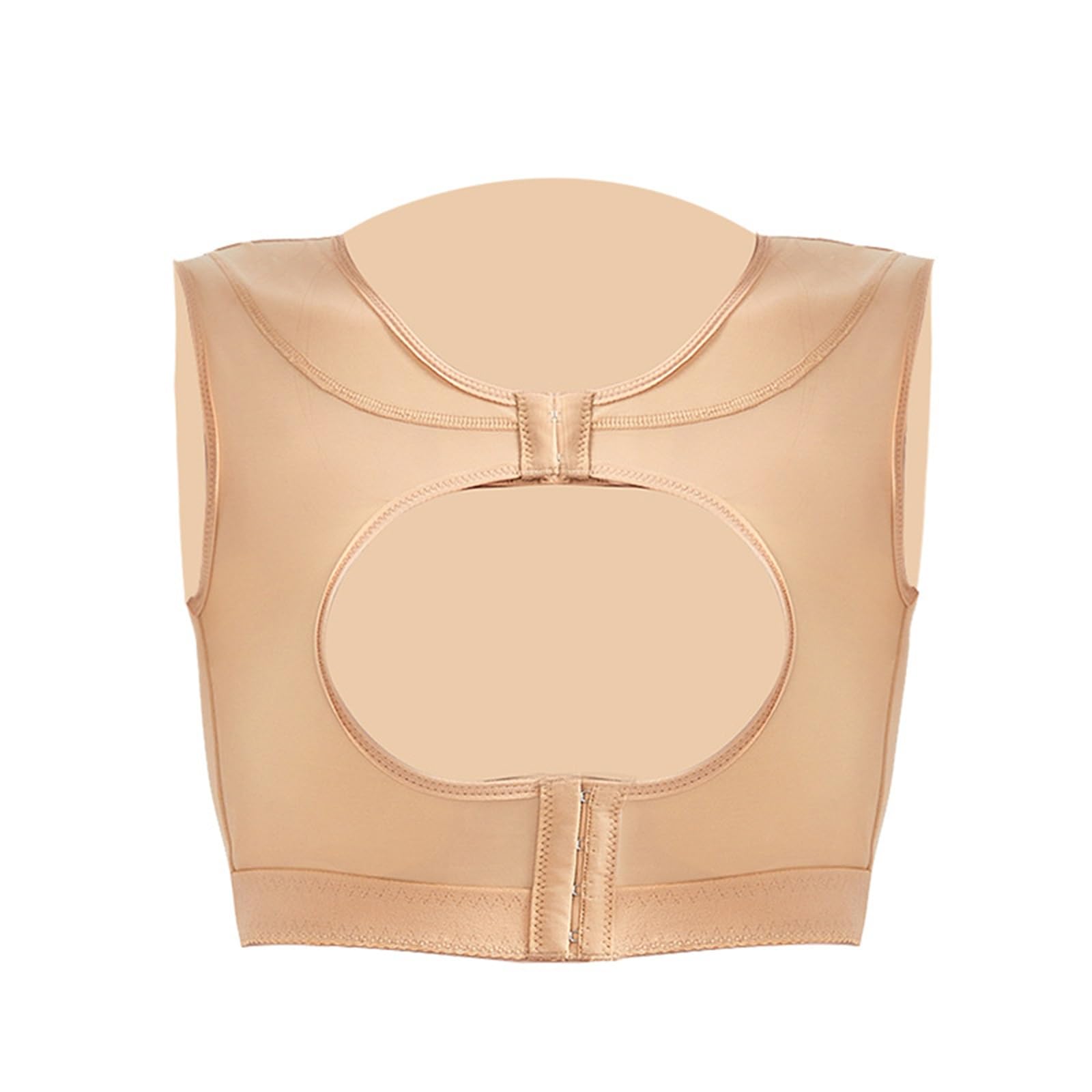 Faja Moldeadora Corporal Post-liposucción Para Mujer Corsé Para Embellecer La Espalda, Corregir La Postura Del Pecho Y La Espalda, Con Broche Delantero(Skin,XXL)