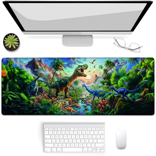 Tapis de souris de jeu dinosaure pour bureau et maison