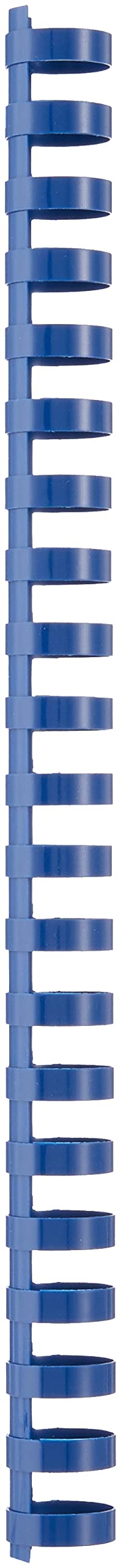 GBC CombBind Binding Combs, 19 mm, 165 Sheet Capacity, A4, 21 Ring, Blue, Pack of 100, 4028621