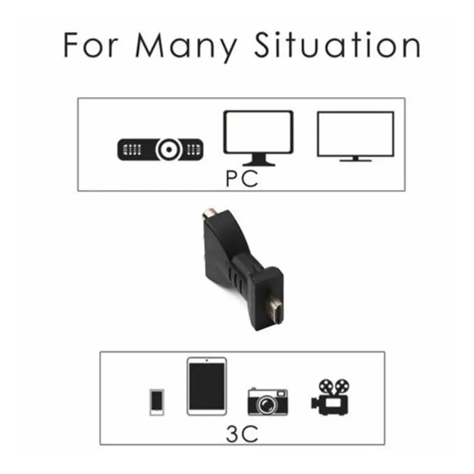 HDMI to 3RCA AV Adapter Digital Converter for PC Projector TV Box