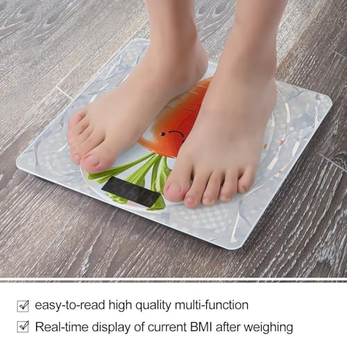 Báscula digital para baño FekiLoot con pantalla LCD grande miniatura 5