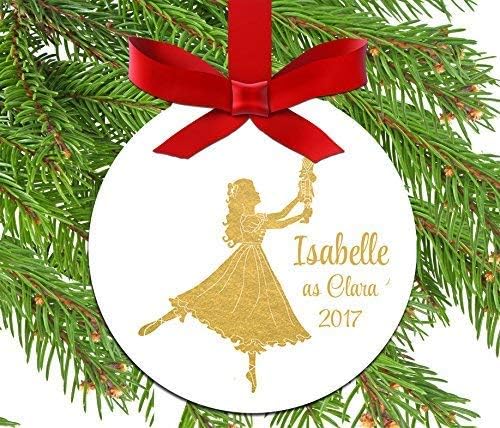 Personalized Clara Nutcracker Ornament with ANY Wording